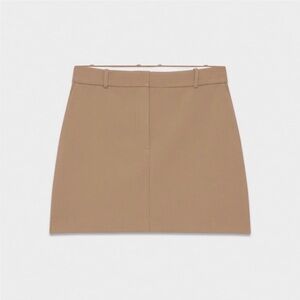 nwot Babaton Chisel mini skirt Constsnt camel? 4